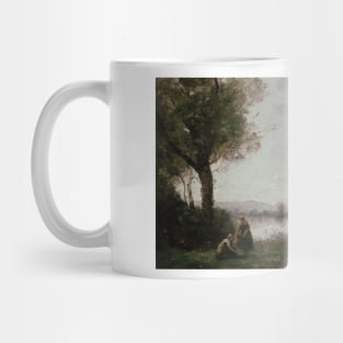 The Seine at Chatou by Jean-Baptiste Camille Corot Mug